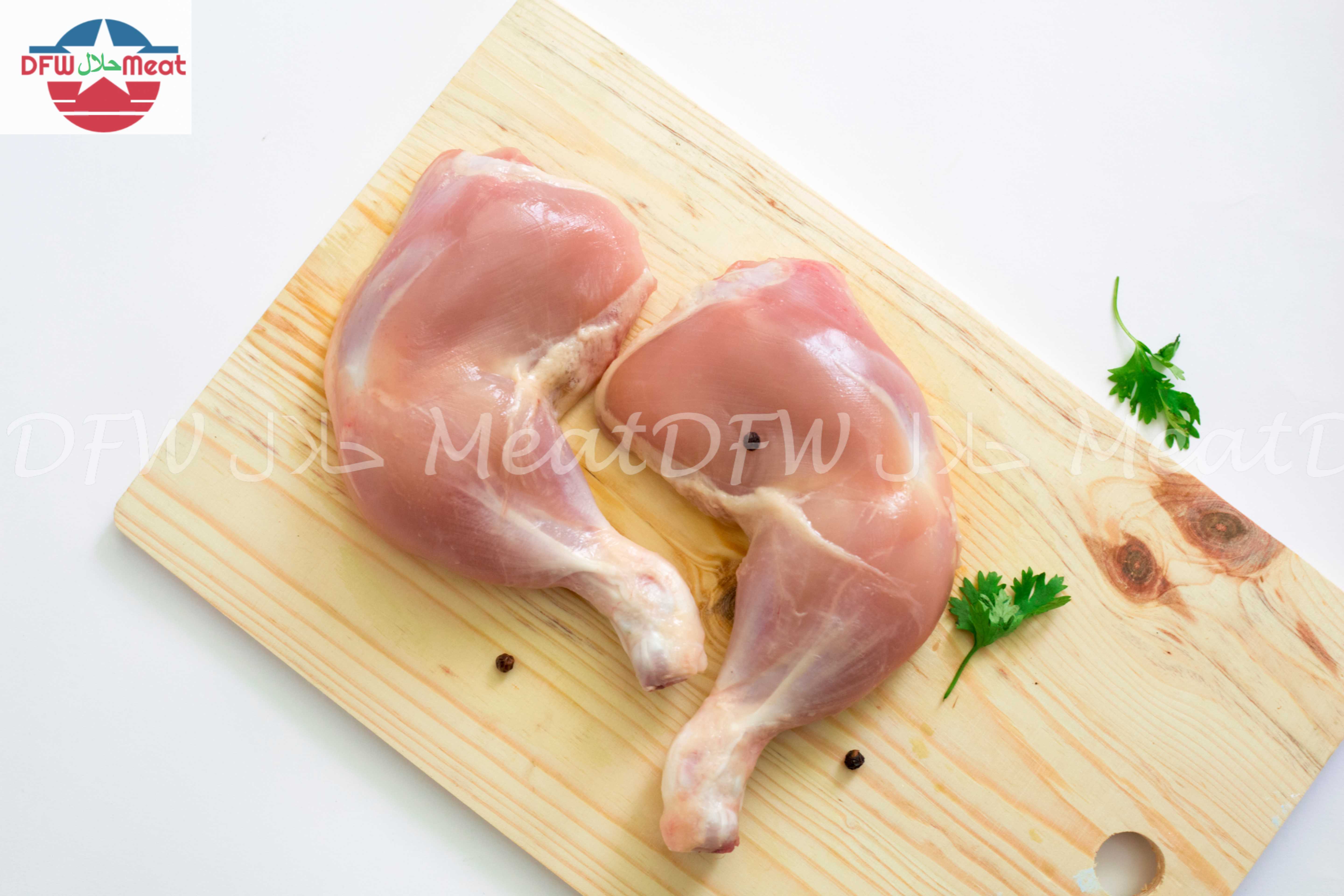 Chicken Leg quarters Skinless DFW Halal Meat